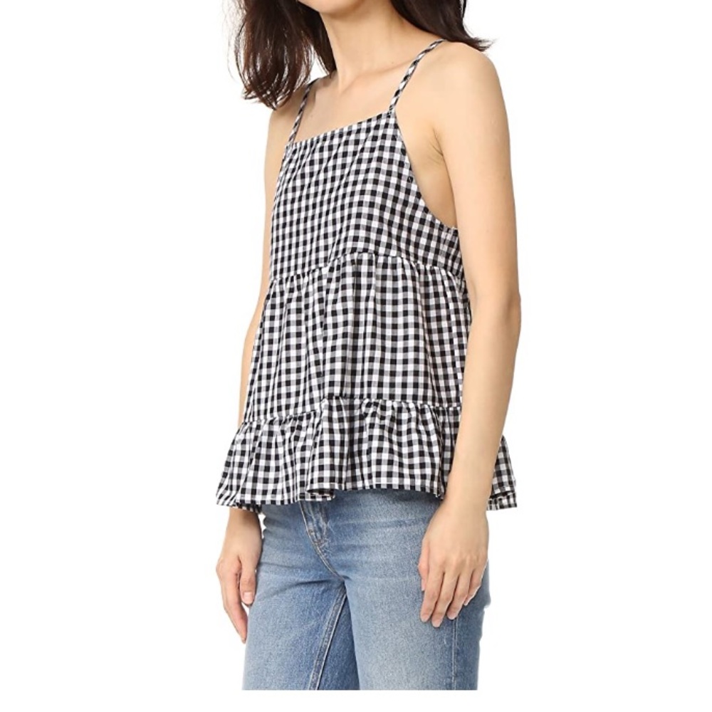 English Factory Gingham Top